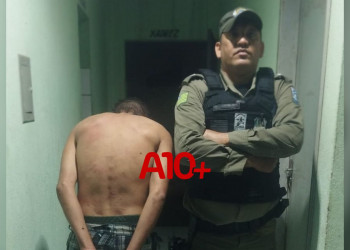 Homem que ameaçou cortar o pescoço da companheira com faca é preso pela polícia no interior do Piauí