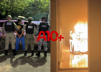 Homem agride companheira, incendeia a própria casa e, ao ser preso, ameaça matar a vítima quando deixar a prisão no Piauí