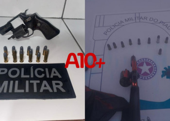 Após ser denunciado por ameaça, homem é preso por porte ilegal de arma de fogo no interior do Piauí