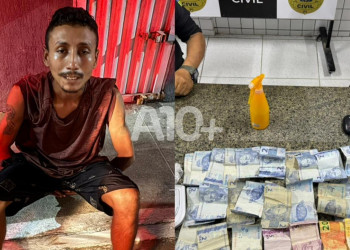 Homem tenta se desfazer de drogas, mas é abordado e preso pela polícia no interior do Piauí