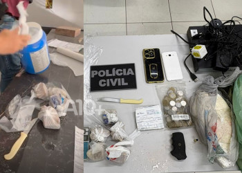 Polícia prende mulher com drogas e descobre esquema comandado por traficante dentro de presídio em Timon