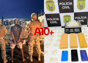 Polícia prende suspeito e apreende grande quantidade de drogas dentro de ferro-velho em Teresina