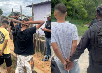 Suspeitos de roubo e estupro são presos e menor envolvido com homicídio é apreendido no Piauí