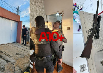 Polícia Civil deflagra operação, cumpre mandados e apreende mais de 30 armas de fogo irregulares em Teresina