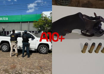 Homem é detido pela PRF com caminhonete roubada e arma de fogo no interior do Piaui