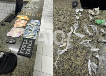 Polícia prende mulher por tráfico de drogas e homem comprando entorpecentes no Piauí