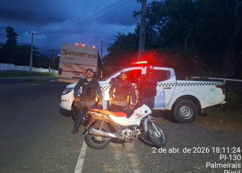 Homem é preso com motocicleta roubada durante blitz no interior do Piauí