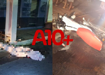 Homem morre após bater com motocicleta em poste no interior do Piauí