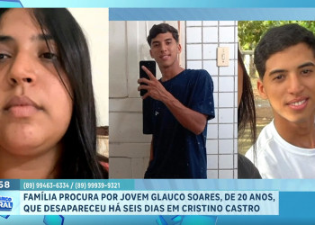 Família faz buscas por jovem desaparecido e oferece recompensa de R$ 20 mil por informações no Piauí