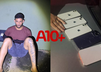 Criminoso é preso horas após realizar arrastão e roubar celulares dentro de bar na zona Leste de Teresina