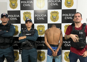 Polícia prende homem por tráfico de drogas e apreende adolescente que agrediu avô com pedrada na cabeça no Piauí