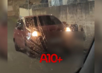 Homem em situação de rua é atropelado por motorista enquanto dormia em Teresina; VÍDEO!