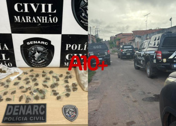 Mãe de principal alvo de operação contra tráfico de drogas é presa tentando se desfazer de entorpecentes em Timon-MA