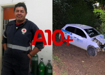 Motorista bate em carro, perde controle, desce ribanceira e morre no interior do Piauí; voltava do trabalho
