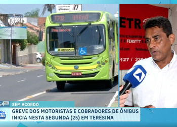 “Do jeito que está indo, a gente vai ver esse transporte acabar”, diz sindicalista ao confirmar greve de motoristas e cobradores de ônibus em Teresina