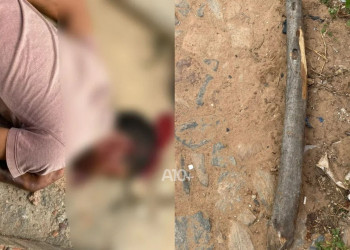 Homem é preso após agredir primo com madeira durante briga com faca no interior do Piauí; suspeito tentou fugir