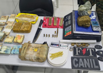 Grupo do Ceará é alvo de operação policial em Timon; armas, munições e pelo menos R$ 40 mil são apreendidos