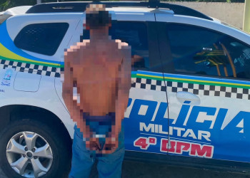 Homem é preso suspeito de agredir mulher grávida no interior do Piauí; ainda desacatou os policiais