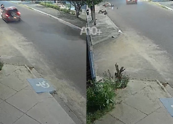 Homem e filha ficam feridos após atropelamento na zona Sul de Teresina; motorista fugiu sem prestar socorro