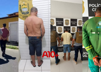 Polícia deflagra operação e cumpre mandados de prisão em cinco cidades do Piauí