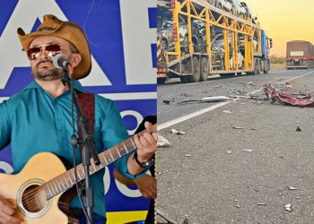 Cantor morre em colisão frontal entre carro e carreta no Piauí; vítima chegou a ficar presa nas ferragens