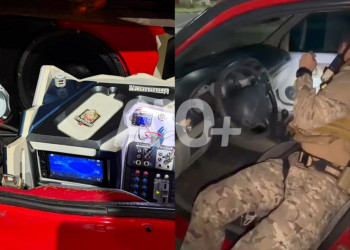 Após denúncias, polícia deflagra operação, apreende som automotivo e conduz homem por perturbação de sossego em Teresina