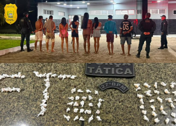 Suspeitos de tráfico são presos durante operação no litoral do Piauí