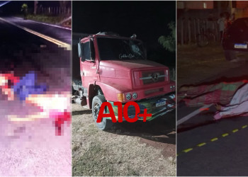 Lavradores morrem após serem atropelados por caminhão caçamba no Piauí; motorista, que estava bêbado, foi preso momentos depois
