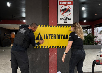 Proprietário de estabelecimento é preso e quatro paredões são apreendidos durante Operação Silêncio e Paz em Teresina