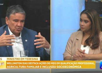 Ministro Wellington Dias concede entrevista à TV Antena 10; acompanhe os temas tratados