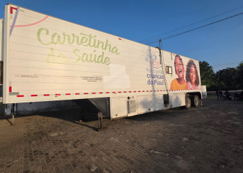 Carretinha da Saúde chega à UBS Santa Bárbara, em Teresina, para atender crianças