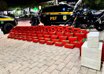 PRF prende motorista e apreende quase meia tonelada de cocaína escondida em caminhão no Sul do Piauí