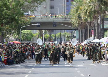 Desfile de 7 de Setembro celebra os 204 anos da Independência do Brasil, na avenida Marechal Castelo Branco