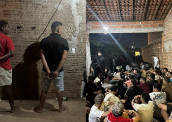Polícia fecha estabelecimento alvo de denúncias de drogas, armas e presença de faccionados em Teresina; suspeitos são presos