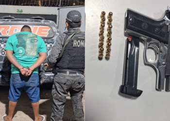 Homem tenta esconder pistola em carro, mas acaba preso durante Operação Metatron em Teresina