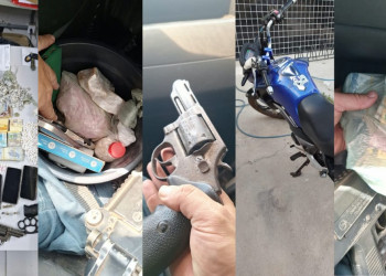 Três pessoas são presas com armas, drogas e mais de R$ 7 mil no litoral do Piauí