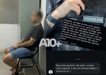 Homem é conduzido à delegacia após criar perfil falso e ameaçar policiais no Sul do Piauí