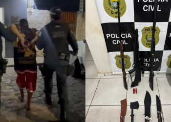 Homem é preso suspeito de agredir e ameaçar esposa no interior do Piauí