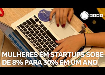 Participação feminina em startups passa de 8% para 30% em um ano