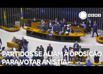 Partidos se aliam à oposição para votar anistia na Câmara