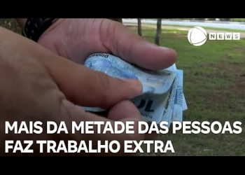 56% das pessoas fazem trabalho extra para aumentar a renda
