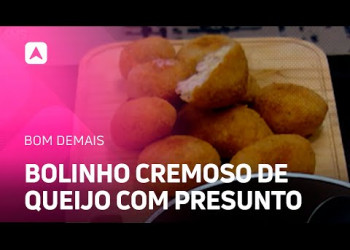 Aprenda a fazer um delicioso bolinho cremoso de queijo com presunto