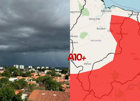 Com risco de alagamentos e deslizamentos de terra, alerta vermelho de grande perigo de chuvas se expande para quase todo o Piauí