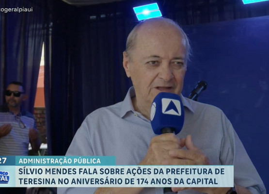 Prefeito Sílvio Mendes participa do BG nos Bairros, da TV Antena 10, e elogia iniciativa em celebração aos 174 anos de Teresina