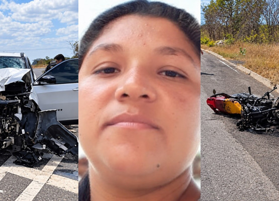 Professora morre em acidente entre moto e carro na BR-343, em Buriti dos Lopes-PI