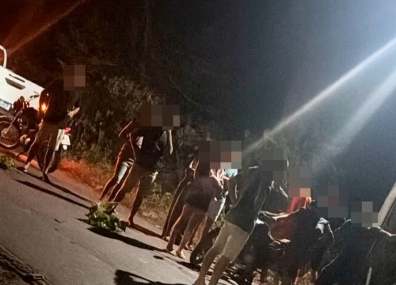 Motociclista fica gravemente ferido após bater na traseira de caminhonete no interior do Piauí