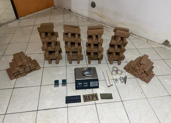 Polícia apreende 100 quilos de maconha na zona Sudeste de Teresina; uma pessoa foi presa