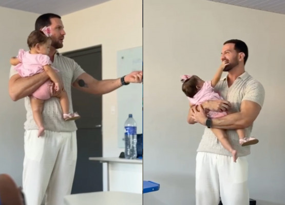 Professor viraliza ao acolher bebê de estudante durante aula em universidade no Piauí; VÍDEO!