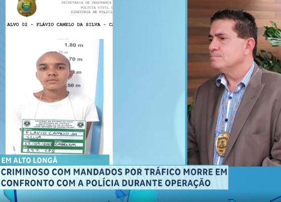 Bandido morto em confronto com a polícia disparou mais de 30 tiros contra agentes no Piauí, diz delegado; VÍDEO!