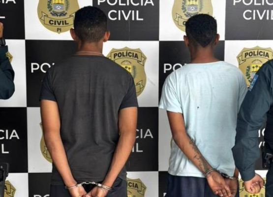 Irmãos são presos suspeitos de furtar dinheiro, cigarros e gasolina de residência no interior do Piauí